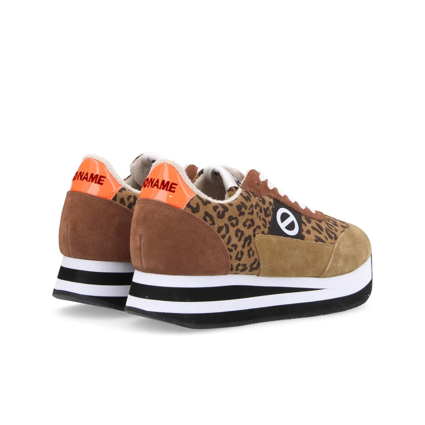 FLEX M JOGGER  -  SUEDE/SUEDE LEO   - MARRONE/LEOPARDATO